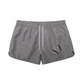 thumbnail image 2 of Shachafan Men's Swim Board Shorts Beach Shorts With Sports Print Casual 3 Inch Trunks For Swimming Surfing Mens Swim Shorts Pockets, 2 of 5