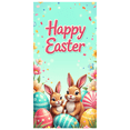 thumbnail image 2 of Easter Backdrop Banner with Rabbit Flowers Gift Eggs Party Supplies Photography Props Spring Decorations Background Happy Easter Celebration Decor, 2 of 4