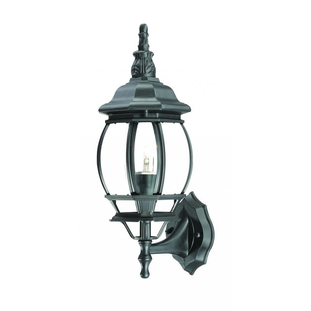 homeroots Éclairage 398572 Château 1-Light Noir Mat Applique