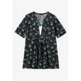 thumbnail image 4 of Woman Within Plus Size 7-Day Layer-Look Elbow-Sleeve Tee, 4 of 5