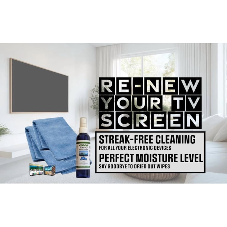 WEICON Pulitore Schermo 200ml – Spray Antistatico Per TV, Monitor, Tablet E Smartphone, Senza Aloni E Delicato