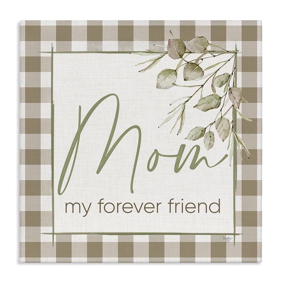Stupell Industries Cottage Mom My Forever Friend Canvas Art, 17 x 17, by Mollie B.
