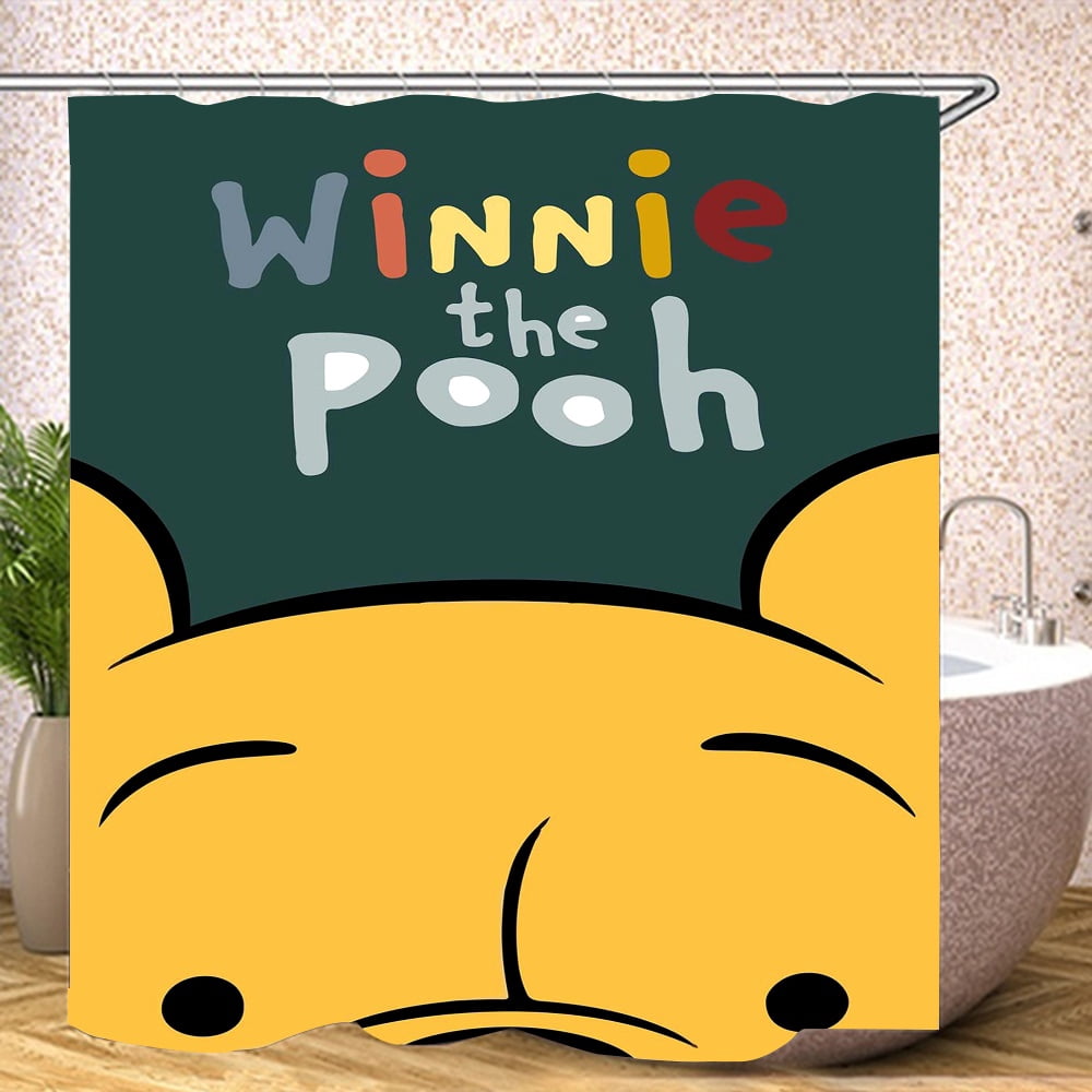 Shower Curtain M150*180cm Winnie the Pooh Bathroom Decor Winnie the