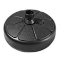 thumbnail image 1 of Generic Base de Parasol Ronde Portable pour Usage Extérieur - Support Rempli d'Eau pour Parasols de Patio, Convient aux Poteaux de 35-38mm, Design Léger en Noir, Taille 38x14cm, 1 of 6