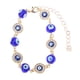 thumbnail image 1 of KAKOWELY Pulsera unisex con dije de ojo azul, cadena de mano y mal de ojo, 1 of 4