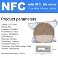 thumbnail image 1 of 800 PCS NFC Tags Sticker with NTAG213 Chip Blank NFC Stickers Adhesive Labels RFID Tags Rewritable 144 Bytes Memory, 1 of 5