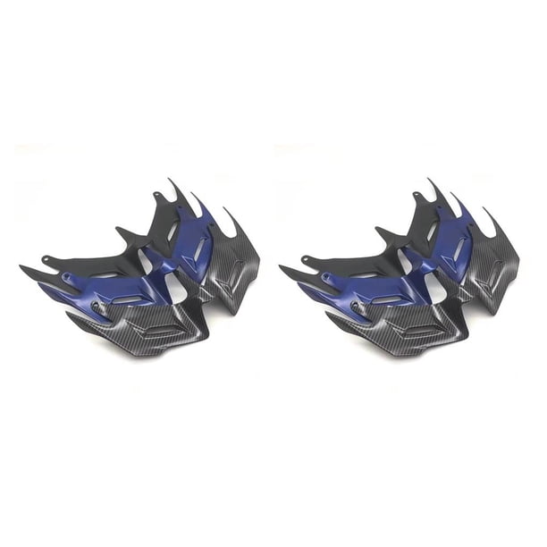 Riwesomey Alerón neumático de carenado delantero ABS para YZF R3 R25 2014-2018 negro Azul 2piezas