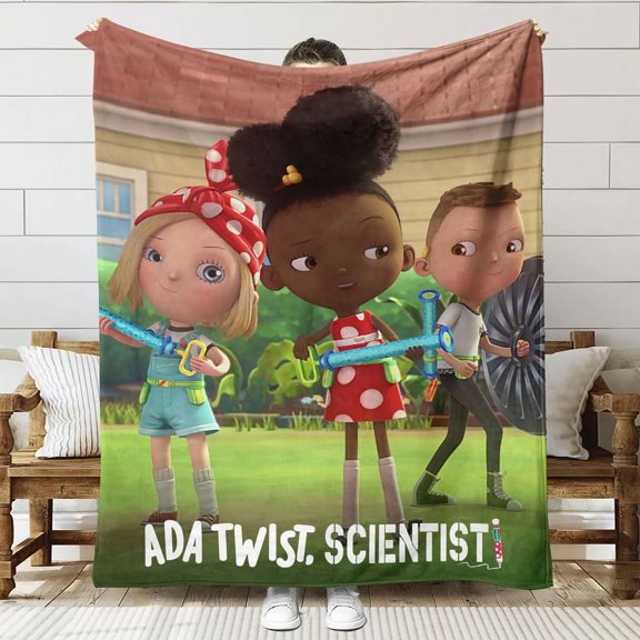 Ada Twist, Scientist Throw Blanket Gifts for Fans Lover Girls Boys Women Present Hoodie Him Bed 60"x80"
