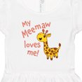 thumbnail image 4 of Inktastic My Meemaw Loves Me- Cute Giraffe Girls Toddler Dress, 4 of 5