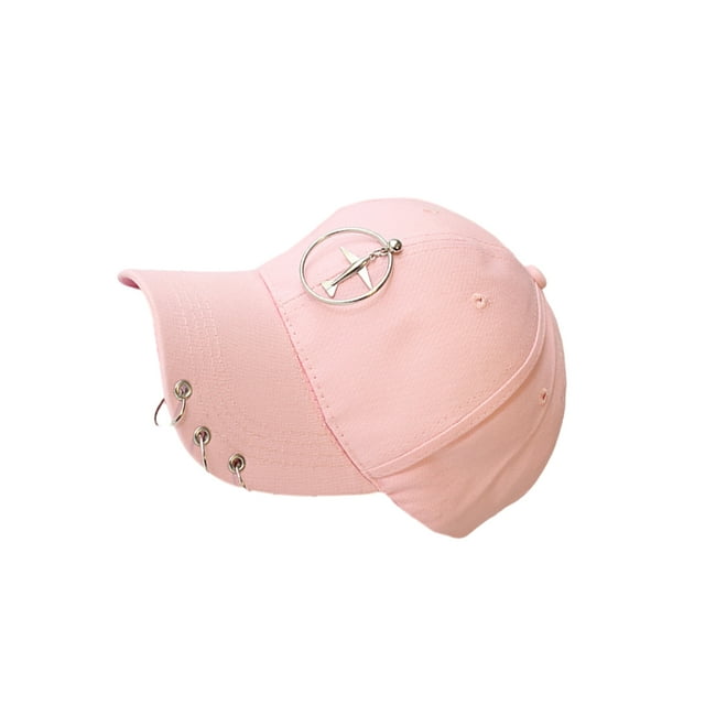 Gorra de béisbol Qarigey de tela transpirable rosa