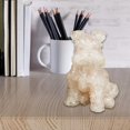 thumbnail image 3 of WLPZXP Schnauzer Figurine Animal Sculpture Tabletop Decor Statue Pet Dog Decoration for Pink, 3 of 9