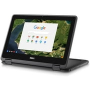 Restored Dell Chromebook 11 - 3180 Intel Celeron N3060 X2 1.6GHz 4GB 32GB 11.6, Black