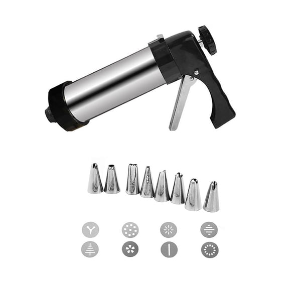 AMERTEER Stainless Steel Biscuit Baking Press Decoration Cookie Making Mold Kitchen Cake Piping Nozzle