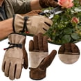 thumbnail image 1 of Extra Large Cowhide Leather Work Gloves, Puncture Resistant for Men, Heavy Duty for Welding, Gardening, Construction, and Handling Rough Materials, 1 of 8