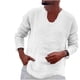 thumbnail image 2 of pstuiky Camisas de invierno de manga larga para hombre, Camiseta de manga larga con cuello en V para hombre, color liso, a la moda tops de invierno para hombre s, 2 of 6
