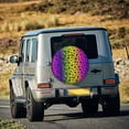 thumbnail image 5 of Naloa Animal Paw Rainbow PVC Leather Spare Tire Wheel Cover for Car Truck SUV Camper Trailer Universal Fit many size15 inch, 5 of 6