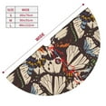 thumbnail image 5 of Kll 36" Christmas Tree Skirt Vector Butterflies Xmas Tree Skirts Mat For New Year Xmas Holiday Party Indoor Outdoor Home Decoration, 5 of 9