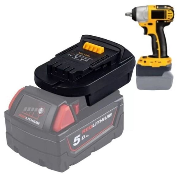Red Lithium 18V Cordless Power Tool Charger for Dewalt & Milwaukee 18V Battery