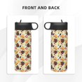thumbnail image 3 of Yiaed Thanksgiving Print Water Bottle with Straw Lid, Stainless Steel Double Wall Insulated Water Bottle | Leak-Proof and Spill-Proof Water Bottle, 3 of 8