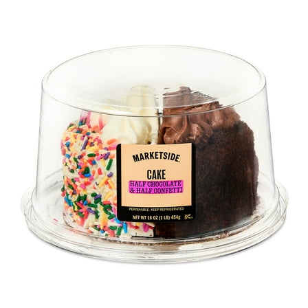 Marketside 5-Inch Half Chocolate & Half Confetti Cake, 16 oz (Refrigerated)