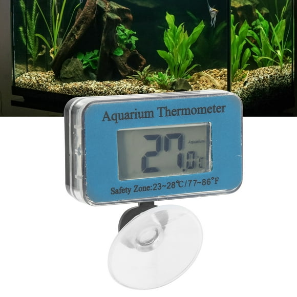 Aquarium Thermometer, Easy To Read Wireless Accurate Waterproof Fish Tank Temp Measurement Tool with Suction Cup for Water Tanks