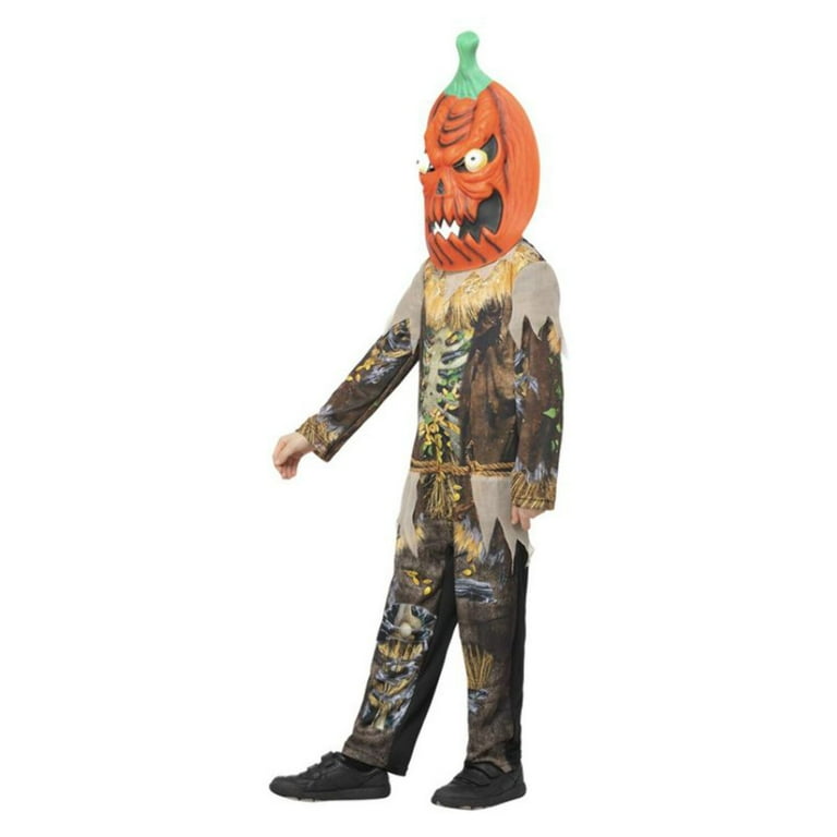 Pumpkin Scarecrow Reaper Costume Child Brown Orange Pumpkin Scarecrow Reaper Costume Child Brown Orange