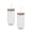 Clear, variant on Better Homes & Gardens 2-Piece Clear Ribbed Tritan Sipper Tumbler Set with Acacia Wood Lids and Straws