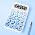 thumbnail image 2 of Mechanical Switch Calculator,12 Digits, Gradient Color Desktop Calculator Big Buttons,Cute Aesthetic calculator for office,school,home and business use, 2 of 7