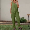 thumbnail image 2 of HBFAGFB Rompers for Women 2024 Spring and Summer Short Sleeved Wide Leg Pants Jumpsuit AG Size M, 2 of 3