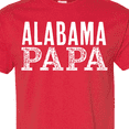 thumbnail image 4 of Inktastic Alabama Papa Distressed White Text T-Shirt, 4 of 5