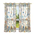 thumbnail image 6 of Yayeee Window Curtains Light Filtering 63"x42" Grommet Panel Pair Home Living Room Decor, Cute Animals, 6 of 7