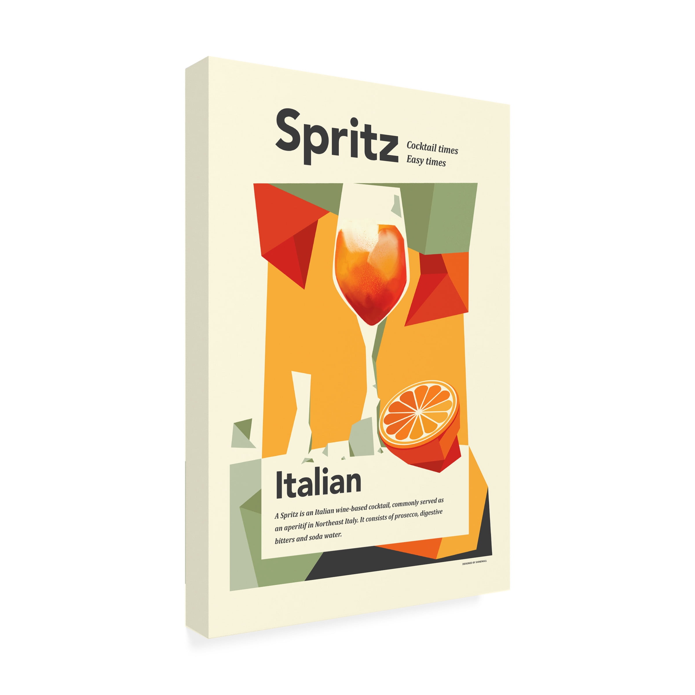 Dionisis Gemos 'Aperol spritz print' Canvas Art