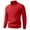 Red, variant on uikmnh Mens Sweater Half Zip High Neck Pullover Sweater Coat Soft Warm Knitted Top Casual Winter Wear Comfortable Lined Jacket Size:3XL