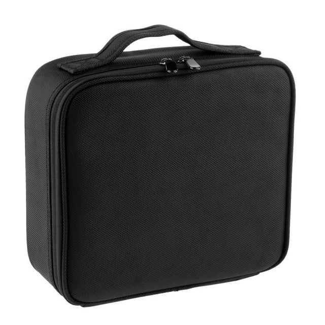 Bolsa de Cosméticos perfecl Estuche de Maquillaje Organizador de Artículos de Tocador Viaje Ajustable negro