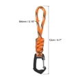 thumbnail image 2 of Uxcell Badge Lanyard 4.7 Inch, Necklace Keychain Cord Metal Clasp Hook Ring Strap for Keys, Camo Orange, 2 of 5