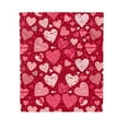 thumbnail image 2 of Meggemo 39.4x51.2 Inch Valentine's Day Heart Blanket Soft Warm Throw Blanket for Sofa Bed Chair Indoor Home Use Adds Sweet and Cozy Atmosphere Perfect for Couples Cuddling, 2 of 7