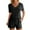Black, variant on yievot Womens Pajama Sets Summer 2 Piece Lounge Sets Ribbed Knit Matching Outfits T-shirt and Shorts Sleepwear Loungewear
