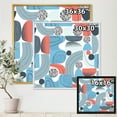 thumbnail image 4 of Designart 'Retro Shapes With Abstract Moons and Suns II' Modern Framed Canvas Wall Art Print, 4 of 5