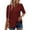 01 Wine, variant on Weiqiqre Women's Tops 3/4 Sleeve Shirts V Neck Blouses Tunic Top Spring Summer 2025