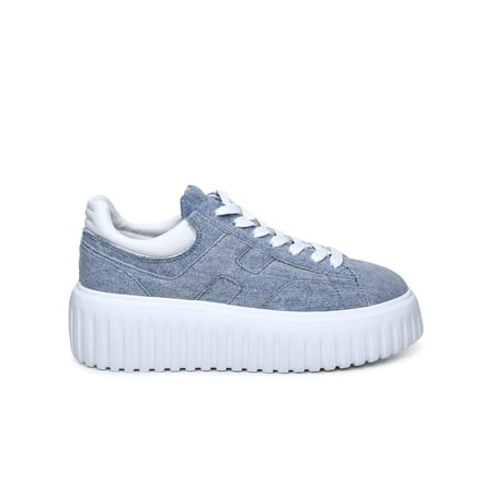 

Hogan Donna H-Stripes Light Blue Denim Sneakers
