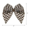 thumbnail image 2 of 50Pcs Mini Gingham Ribbon Bow 1" Checkered Fabric Satin Ribbon Bows for Craft DIY Hair Bow Sewing Brown and White, 2 of 6