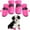 Pink, variant on Waterproof Dog Shoes for Small Dogs, Puppy Booties with Reflective Straps, Anti-Slip Dogs Boots for Hot Pavement Boots, Dog Paw Protector Shoes for Indoor Hardfloors and Snowy Day (Red, 1)