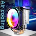 thumbnail image 1 of Ventidor enfriador CPU RGB 65,5 ventidor de refrigeración CFM 4pin disipador radiador silencioso parGA1156 / 1155 / 775 / 1366 Macarena ventiladores de refrigeración de la CPU del ordenador, 1 of 8