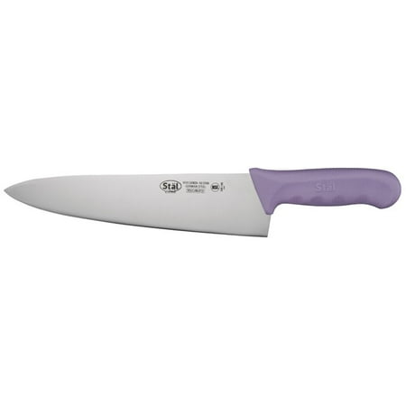 

9 1/2 Bread Knife Purple PP Handle Curved Purple Stainless Steel Allergen Free 12 packs