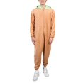 thumbnail image 2 of Bioworld Mandalorian Grogu Men’s Cosplay Onesie Pajamas-Medium Brown, 2 of 7