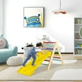 thumbnail image 3 of Gymax 3-in-1 Wooden Climbing Triangle Set Triangle Climber w/ Ramp Multi-color, 3 of 9