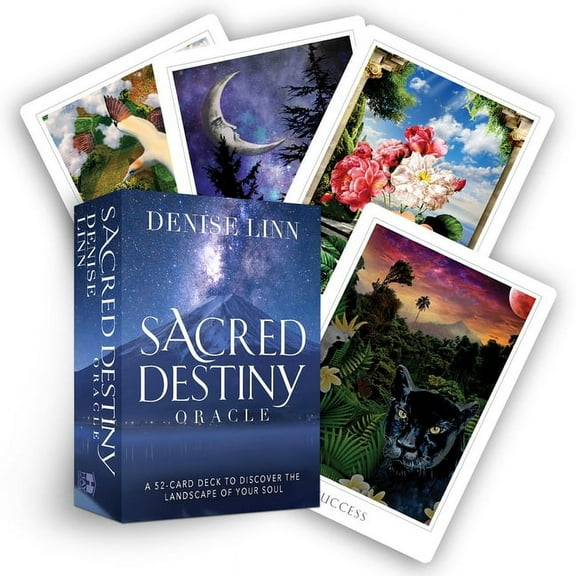 Sacred Destiny Oracle: A 52-Card Deck to Discover the Landscape of Your Soul, (Hardcover)