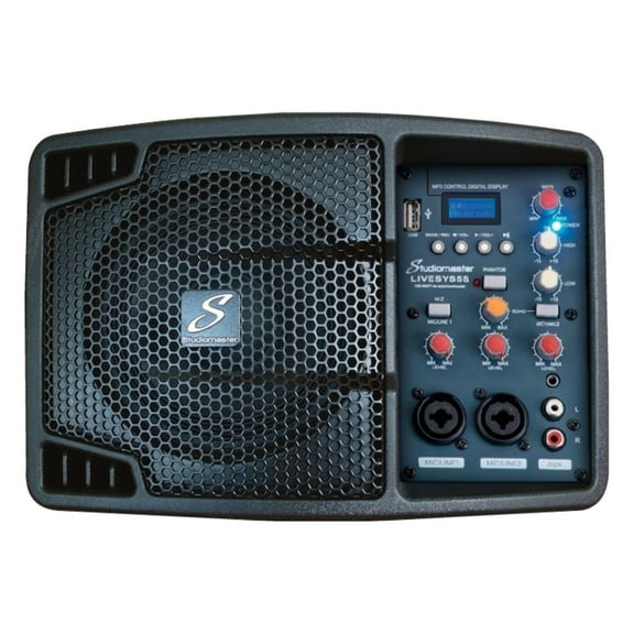 Open Box StudioMaster Livesys5S - 150W Active PORTABLE PA with MP3 Player