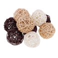 thumbnail image 1 of yuksok 4x 1 Bag Wicker Rattan Ball Wicker Rattan Ball Branch Orbs Balls Diy Ornaments, 1 of 8