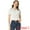 White, variant on DARING DIVA Women's Retro Puff Sleeve Peter Pan Collar Blouse Top L White